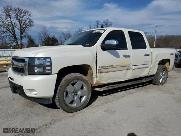 2009 Chevrolet Silverado 1500 LTZ with VIN 3GCEK33329G158422, listed as a Copart auction lot 46785695 with 224,855 mi miles and Clean Title. Bid and sale history available at carsss.com. Image 1.