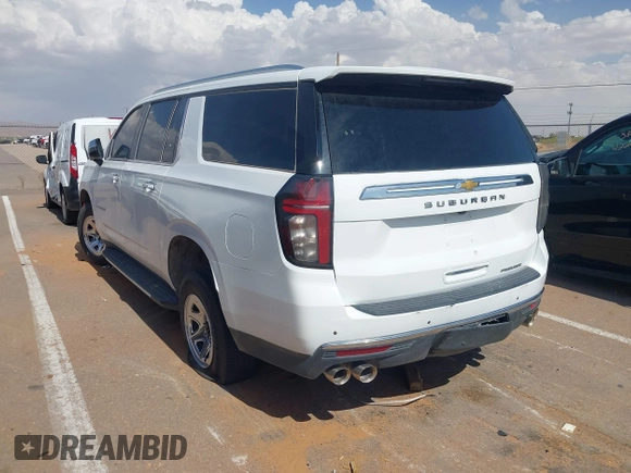 2023 Chevrolet Suburban Premier with VIN 1GNSKFKDXPR264328, listed as a IAAI auction lot 42349298 with Not provided miles and . Bid and sale history available at DreamBid. Image 14.