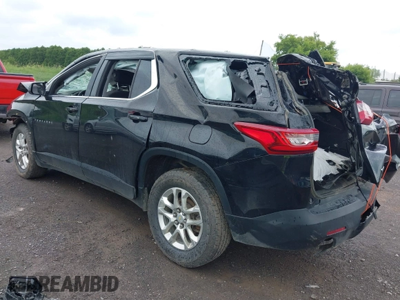 2021 Chevrolet Traverse LS with VIN 1GNERFKW8MJ174079, listed as a IAAI auction lot 42618437 with 66,541 mi miles and . Bid and sale history available at DreamBid. Image 3.