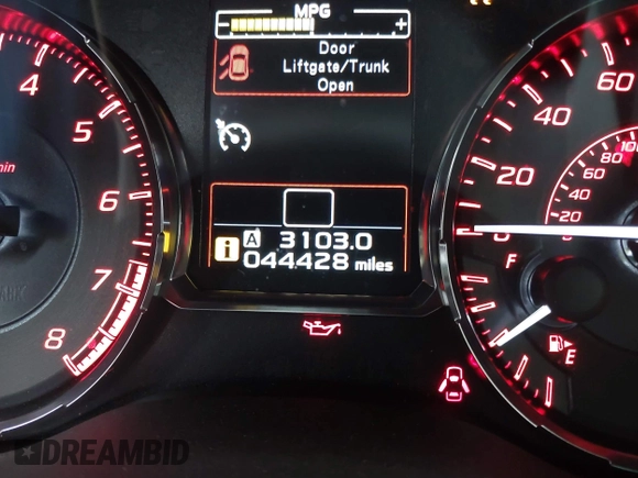 2017 Subaru WRX Premium with VIN JF1VA1E67H9827075, listed as a IAAI auction lot 41490943 with 44,428 mi miles and . Bid and sale history available at DreamBid. Image 16.