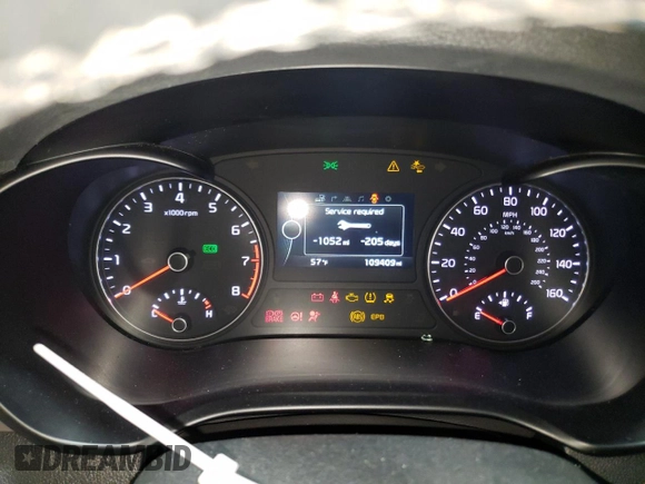 2016 Kia Optima SXL Turbo with VIN 5XXGV4L26GG052021, listed as a Copart auction lot 54018535 with 109,409 mi miles and Salvage title. Bid and sale history available at DreamBid. Image 9.
