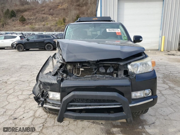 2012 Toyota 4Runner SR5 with VIN JTEBU5JR0C5077638, listed as a Copart auction lot 46248315 with 255,055 mi miles and Salvage Title. Bid and sale history available at carsss.com. Image 5.