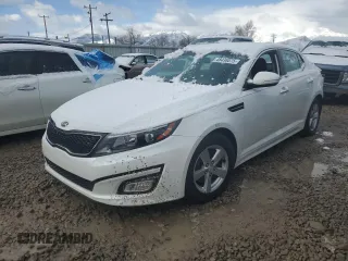 2015 Kia Optima LX with VIN KNAGM4A75F5640266, listed as a Copart auction lot 48436575 with 76,029 mi miles and Salvage Title. Bid and sale history available at carsss.com. Image 1.