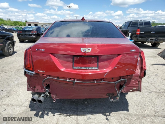 2018 Cadillac CT6 Luxury AWD with VIN 1G6KD5RS9JU133240, listed as a Copart auction lot 54351054 with 99,247 mi miles and Salvage Title. Bid and sale history available at carsss.com. Image 6.