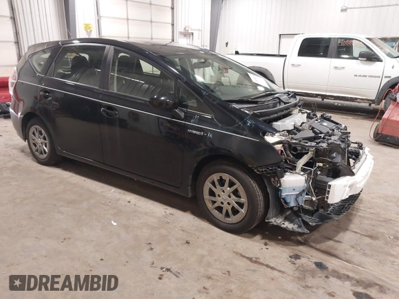 2017 Toyota Prius v Two with VIN JTDZN3EU0HJ063367, listed as a IAAI auction lot 40834930 with 153,045 mi miles. Bid and sale history available at carsss.com. Image 1.