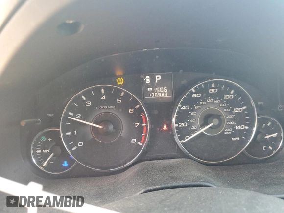 2012 Subaru Legacy 2.5i with VIN 4S3BMBA62C3030776, listed as a Copart auction lot 59345195 with 136,923 mi miles and Salvage title. Bid and sale history available at DreamBid. Image 9.