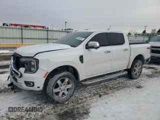 2024 Ford Ranger LARIAT with VIN 1FTER4KH3RLE26685, listed as a Copart auction lot 46030645 with 4,115 mi miles and Salvage Title. Bid and sale history available at carsss.com. Image 1.
