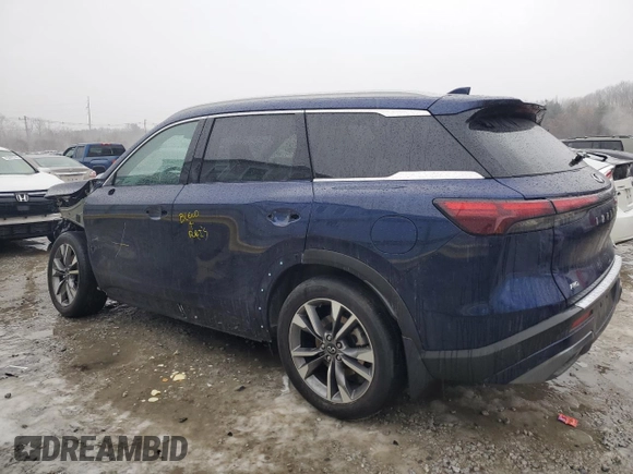 2022 Infiniti QX60 Luxe with VIN 5N1DL1FS6NC330038, listed as a Copart auction lot 43264245 with 28,453 mi miles and Salvage title. Bid and sale history available at DreamBid. Image 2.