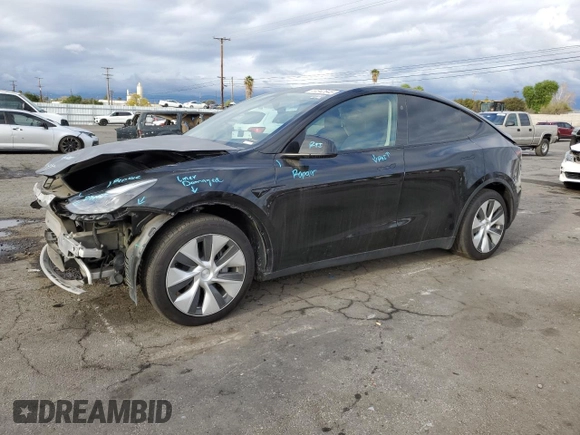 2023 Tesla Model Y Long Range with VIN 7SAYGDEE8PF877926, listed as a Copart auction lot 44342645 with 41,408 mi miles and Salvage Title. Bid and sale history available at DreamBid. Image 1.