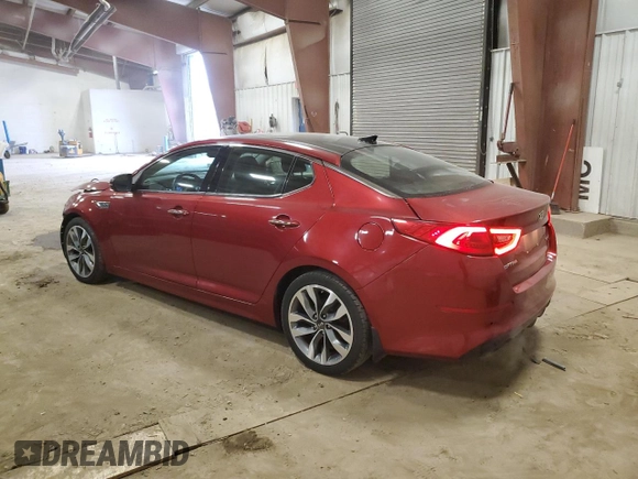 2015 Kia Optima SX Turbo with VIN 5XXGR4A64FG408491, listed as a Copart auction lot 50686705 with 113,235 mi miles and Clean Title. Bid and sale history available at carsss.com. Image 2.