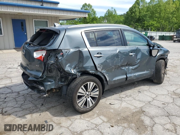 2015 Kia Sportage EX with VIN KNDPCCAC7F7711730, listed as a Copart auction lot 57144895 with 88,661 mi miles and Salvage title. Bid and sale history available at DreamBid. Image 3.