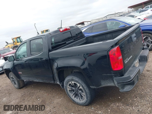 2021 Chevrolet Colorado 2WD Z71 with VIN 1GCGSDEN3M1108777, listed as a IAAI auction lot 41562874 with 77,607 mi miles and . Bid and sale history available at DreamBid. Image 14.