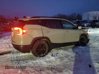 2022 GMC Terrain AT4 with VIN 3GKALYEV1NL309263, listed as a Copart auction lot 46481495 with 36,597 mi miles and Salvage Title. Bid and sale history available at DreamBid. Image 3.