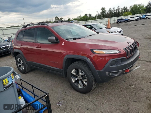 2014 Jeep Cherokee Trailhawk с VIN 1C4PJMBB6EW130595, выставлен на аукционе Copart как лот 58470065 с пробегом 131 303 миль миль и Списание • Salvage title. История ставок и продаж доступна на DreamBid. Изображение 4.