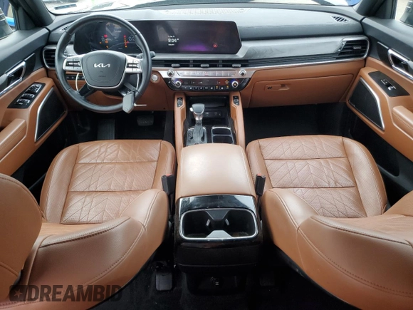 2023 Kia Telluride EX X-Line with VIN 5XYP3DGC2PG329428, listed as a Copart auction lot 54349935 with 36,323 mi miles and Salvage title. Bid and sale history available at DreamBid. Image 8.