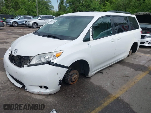 2017 Toyota Sienna LE Auto Access Seat with VIN 5TDKZ3DC0HS825095, listed as a IAAI auction lot 42222054 with 318,349 mi miles and . Bid and sale history available at DreamBid. Image 2.