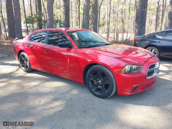 2012 Dodge Charger SE with VIN 2C3CDXBG3CH237431, listed as a IAAI auction lot 41864591 with 103,247 mi miles. Bid and sale history available at carsss.com. Image 1.
