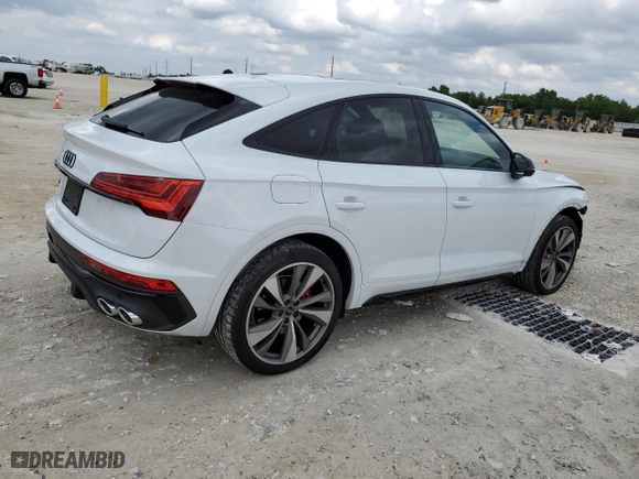 2023 Audi SQ5 Sportback Premium Plus with VIN WA124AFY7P2025115, listed as a Copart auction lot 45797234 with NaN miles. Bid and sale history available at carsss.com. Image 3.