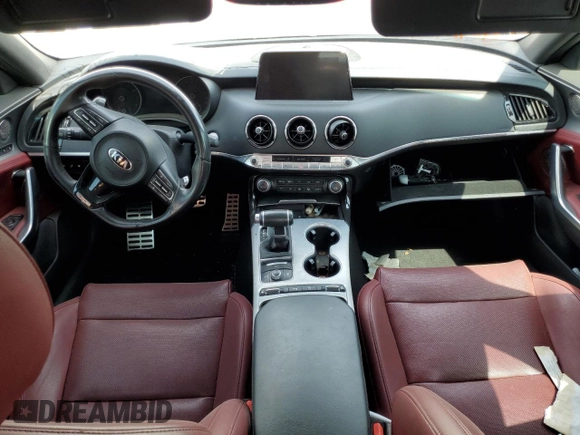 2019 Kia Stinger GT1 with VIN KNAE45LC2K6062123, listed as a Copart auction lot 76540484 with Not Provided miles and Non Repairable. Bid and sale history available at DreamBid. Image 8.