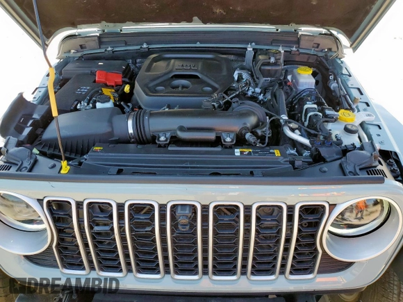 2024 Jeep Wrangler Sahara with VIN 1C4PJXEN6RW106911, listed as a Copart auction lot 58937945 with 13,948 mi miles and Salvage title. Bid and sale history available at DreamBid. Image 11.
