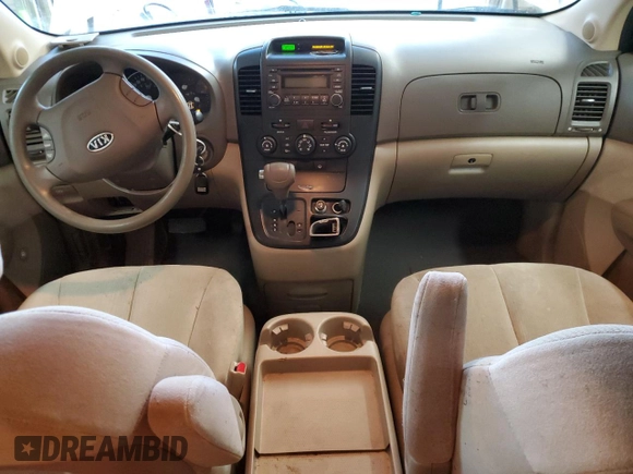 2008 Kia Sedona EX with VIN KNDMB233986237852, listed as a Copart auction lot 84666214 with 154,973 mi miles and Salvage Title. Bid and sale history available at carsss.com. Image 8.