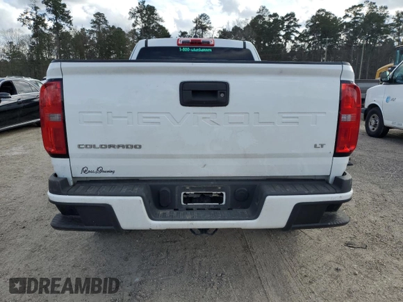 2022 Chevrolet Colorado 2WD LT with VIN 1GCHSCEA3N1114544, listed as a Copart auction lot 48190185 with 59,619 mi miles and Salvage title. Bid and sale history available at DreamBid. Image 6.