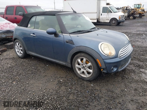 2009 MINI Convertible with VIN WMWMR33519TU96578, listed as a IAAI auction lot 41439278 with 100,070 mi miles and . Bid and sale history available at DreamBid. Image 1.