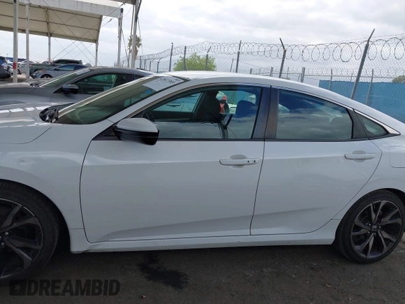 2019 Honda Civic Sedan Sport with VIN 2HGFC2F85KH539451, listed as a IAAI auction lot 42047385 with 312,478 mi miles. Bid and sale history available at carsss.com. Image 14.