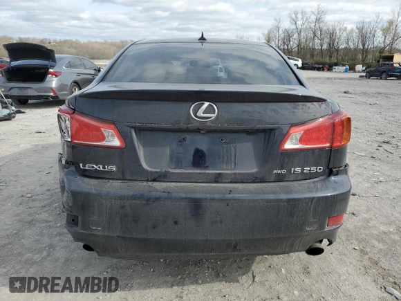 2010 Lexus IS 250 with VIN JTHCF5C21A5037163, listed as a Copart auction lot 49868475 with 156,733 mi miles and Salvage Title. Bid and sale history available at carsss.com. Image 6.