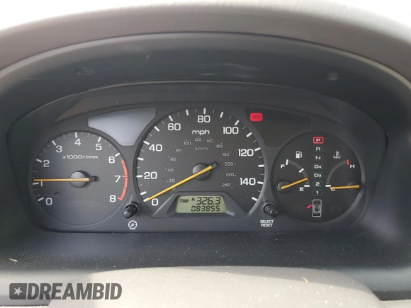 2000 Honda Accord EX with VIN 1HGCG1656YA002859, listed as a Copart auction lot 59872265 with 83,855 mi miles and Salvage title. Bid and sale history available at DreamBid. Image 9.