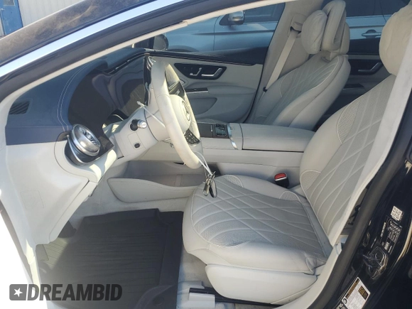 2022 Mercedes-Benz EQS with VIN W1KCG4EB4NA017143, listed as a Copart auction lot 77336514 with 6,536 mi miles and Clean Title. Bid and sale history available at carsss.com. Image 7.