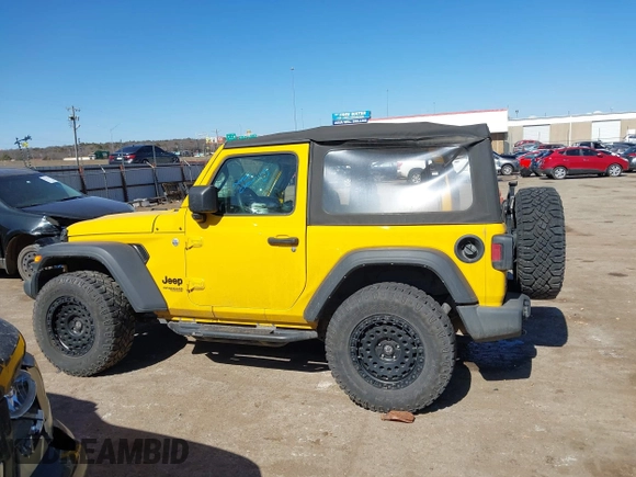 2021 Jeep Wrangler Sport S with VIN 1C4HJXAG5MW691176, listed as a IAAI auction lot 41747618 with 115,775 mi miles and . Bid and sale history available at DreamBid. Image 15.