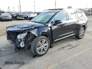 2023 Cadillac XT6 FWD Premium Luxury with VIN 1GYKPCRS9PZ117215, listed as a Copart auction lot 71242714 with 29,162 mi miles and Salvage Title. Bid and sale history available at carsss.com. Image 1.