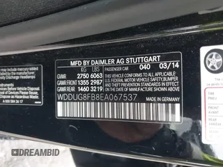 2014 Mercedes-Benz S 550 z VIN WDDUG8FB8EA067537, wystawiony jako IAAI lot #42261687 z przebiegiem 133 407 mil mil oraz . Historia ofert i sprzedaży dostępna na DreamBid. Obrazek 9.