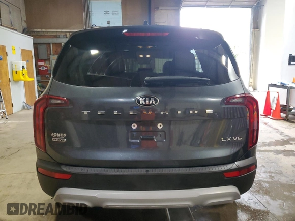 2020 Kia Telluride LX with VIN 5XYP2DHC7LG070687, listed as a Copart auction lot 55473535 with 42,571 mi miles and Clean title. Bid and sale history available at DreamBid. Image 6.