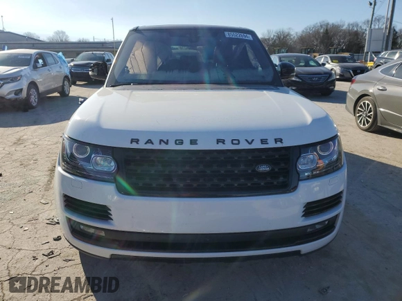 2017 Land Rover Range Rover with VIN SALGS5FE8HA337216, listed as a Copart auction lot 85522694 with 145,269 mi miles and Salvage title. Bid and sale history available at DreamBid. Image 5.