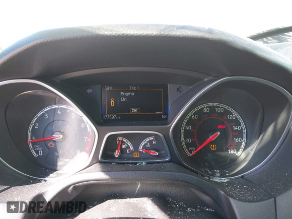 2017 Ford Focus ST with VIN 1FADP3L90HL269513, listed as a IAAI auction lot 42054174 with 77,597 mi miles and . Bid and sale history available at carsss.com. Image 7.