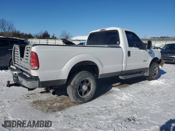 2005 Ford F-250 XL with VIN 1FTSF21P45EC86041, listed as a Copart auction lot 87603895 with 162,299 mi miles and Salvage Title. Bid and sale history available at DreamBid. Image 3.