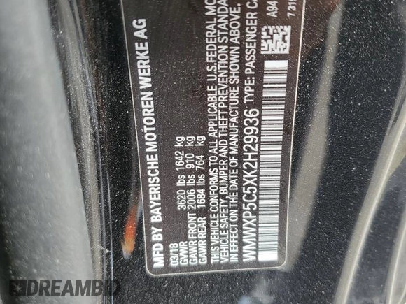 2019 MINI Hardtop Cooper with VIN WMWXP5C5XK2H29936, listed as a Copart auction lot 56713285 with 80,303 mi miles and Salvage title. Bid and sale history available at DreamBid. Image 12.