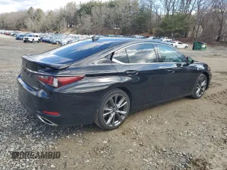 2019 Lexus ES 350 with VIN 58ABZ1B1XKU033758, listed as a Copart auction lot 50079735 with 67,067 mi miles and Salvage Title. Bid and sale history available at DreamBid. Image 3.