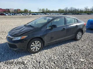 2012 Honda Civic LX with VIN 2HGFB2F56CH588345, listed as a Copart auction lot 54168335 with 149,901 mi miles and Salvage Title. Bid and sale history available at DreamBid. Image 1.