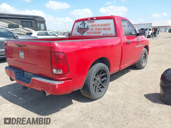 2012 Ram 1500 Express with VIN 3C6JD6AT0CG201070, listed as a IAAI auction lot 42699388 with 142,966 mi miles and . Bid and sale history available at DreamBid. Image 4.