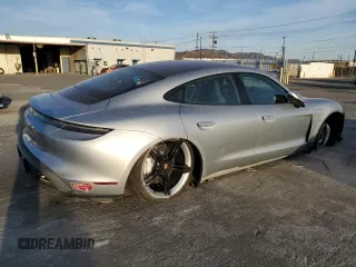 2021 Porsche Taycan 4S with VIN WP0AB2Y16MSA43990, listed as a Copart auction lot 81328264 with 43,190 mi miles and Salvage title. Bid and sale history available at DreamBid. Image 3.