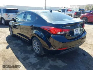 2016 Hyundai Elantra SE with VIN 5NPDH4AE6GH772687, listed as a IAAI auction lot 41870955 with 103,488 mi miles. Bid and sale history available at carsss.com. Image 3.