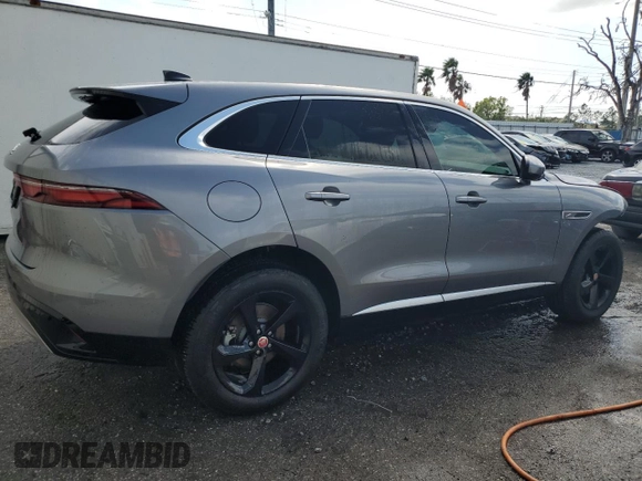 2023 Jaguar F-Pace S with VIN SADCJ2EX0PA714523, listed as a Copart auction lot 48550025 with 18,829 mi miles and Salvage title. Bid and sale history available at DreamBid. Image 3.