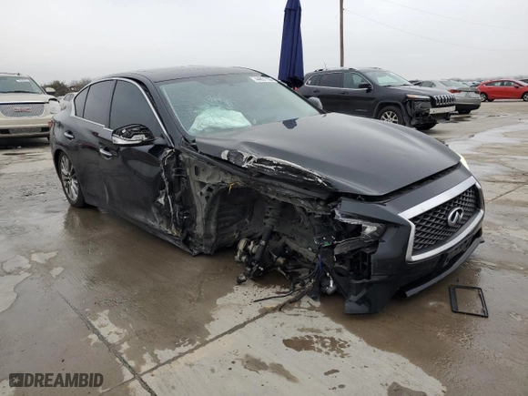 2018 Infiniti Q50 3.0t LUXE with VIN JN1EV7AP7JM364800, listed as a Copart auction lot 44851155 with 170,008 mi miles and Salvage Title. Bid and sale history available at carsss.com. Image 4.