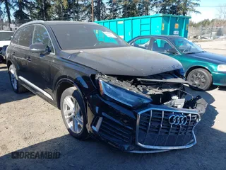 2021 Audi Q7 Premium with VIN WA1AJAF78MD033364, listed as a IAAI auction lot 41549965 with 25,728 mi miles. Bid and sale history available at carsss.com. Image 1.