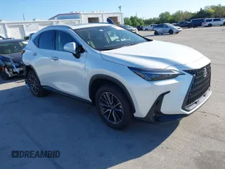 2025 Lexus NX with VIN JTJGDCAZ6S2016077, listed as a IAAI auction lot 41812436 with 6,510 mi miles. Bid and sale history available at carsss.com. Image 1.