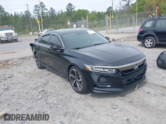 2019 Honda Accord Sport with VIN 1HGCV1F33KA158689, listed as a IAAI auction lot 41967106 with 64,623 mi miles and . Bid and sale history available at DreamBid. Image 1.