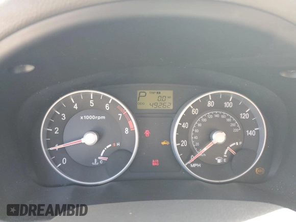 2006 Hyundai Accent GLS with VIN KMHCN46CX6U016680, listed as a Copart auction lot 48881085 with 49,262 mi miles and Salvage Title. Bid and sale history available at carsss.com. Image 9.